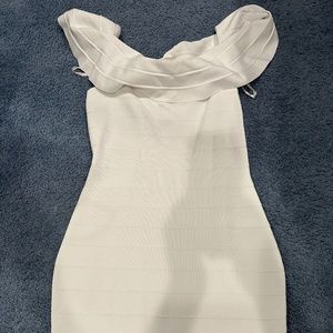 Guess pure white Bandage Dress with tags